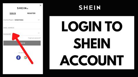 shein login account.